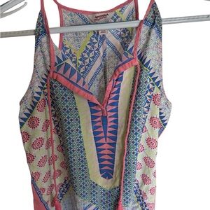 Arizona Jean Company Multicolor Geometric Sleeveless Blouse
